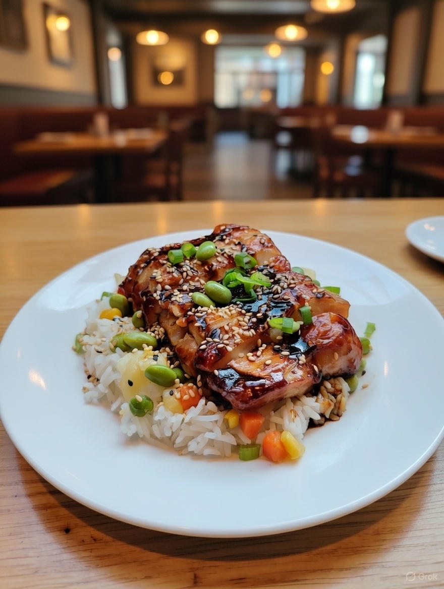 Poulet teriyaki aux graines de sésame